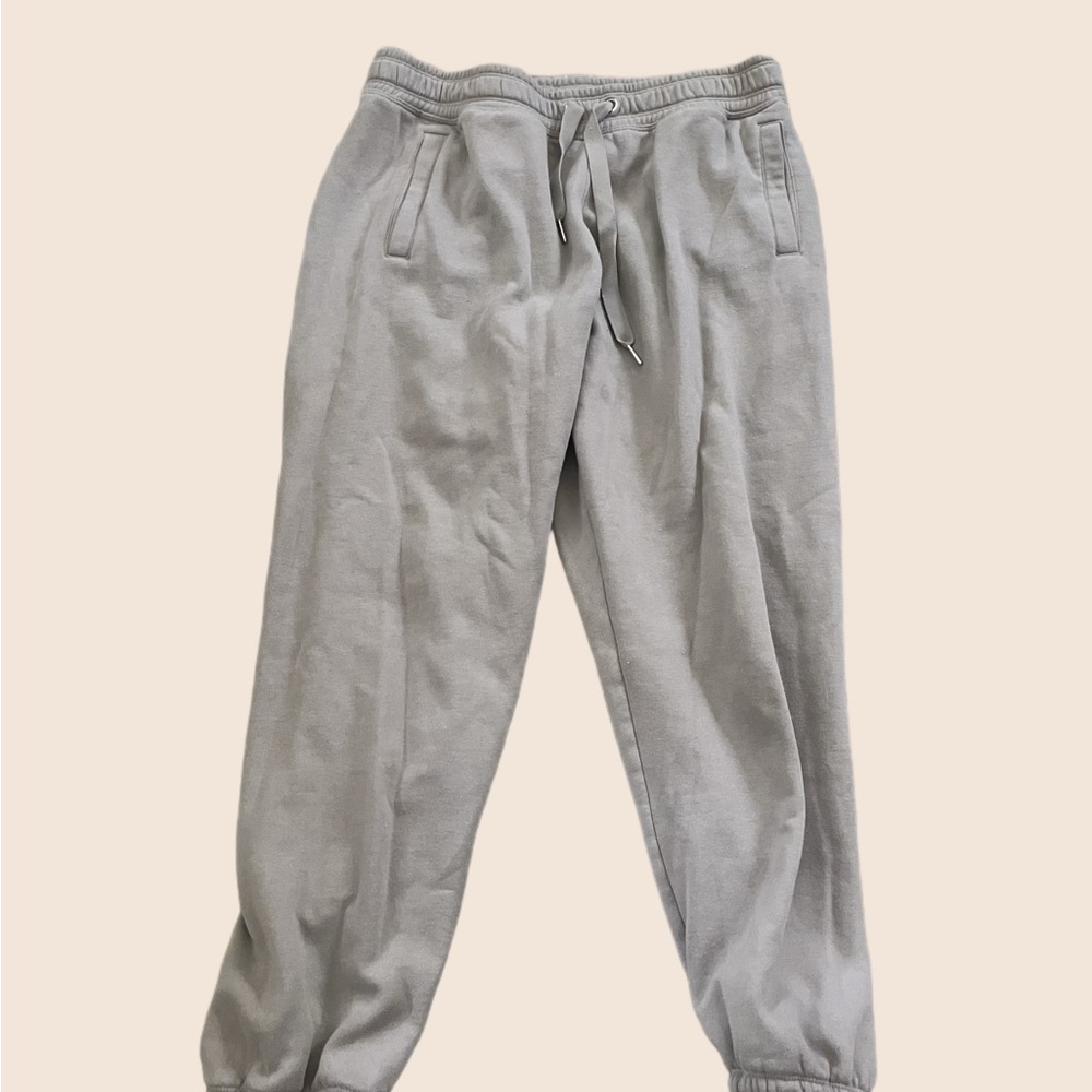Taupe Calvin Kline Relaxed Fit Sweatpants with Elastic Cuffs